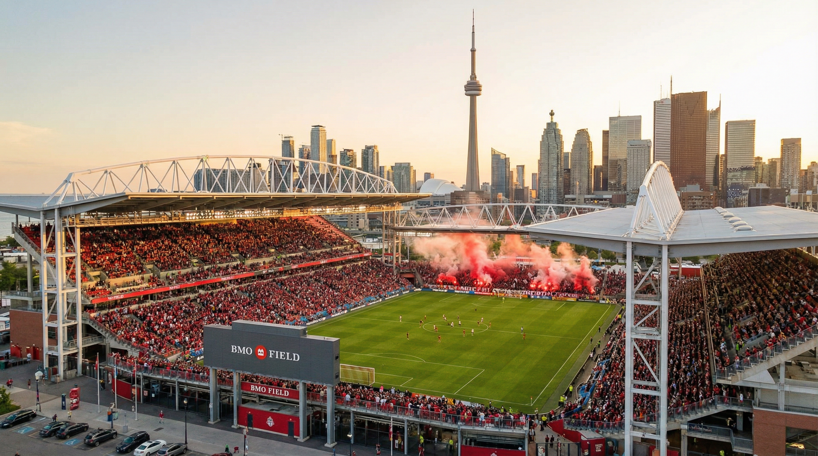 BMO Field Aerial View - Toronto FC Match Day